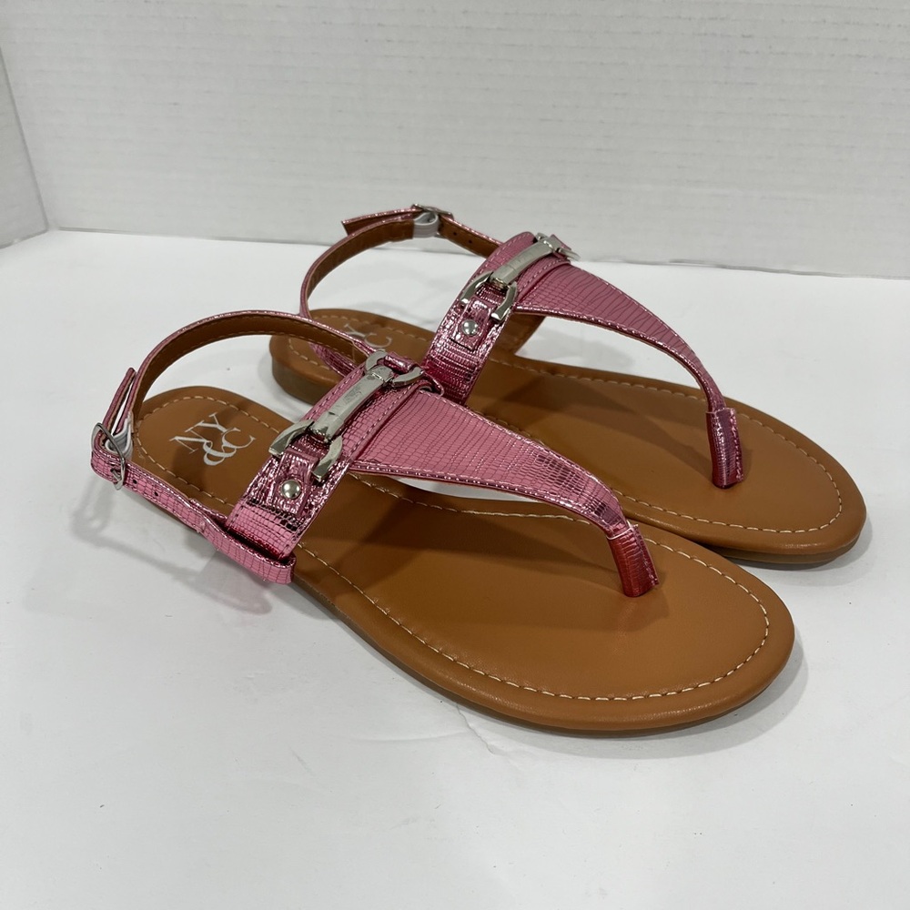 New York & Company Womens Angelica Flat Sandals. 6M. Pink - Picture 5 of 8